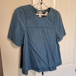 J.Crew Denim Flowy Top